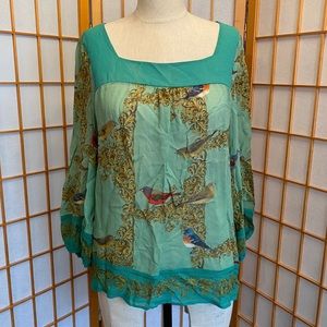 Anthropologie Vanessa Virginia Silk Top - Size 6
